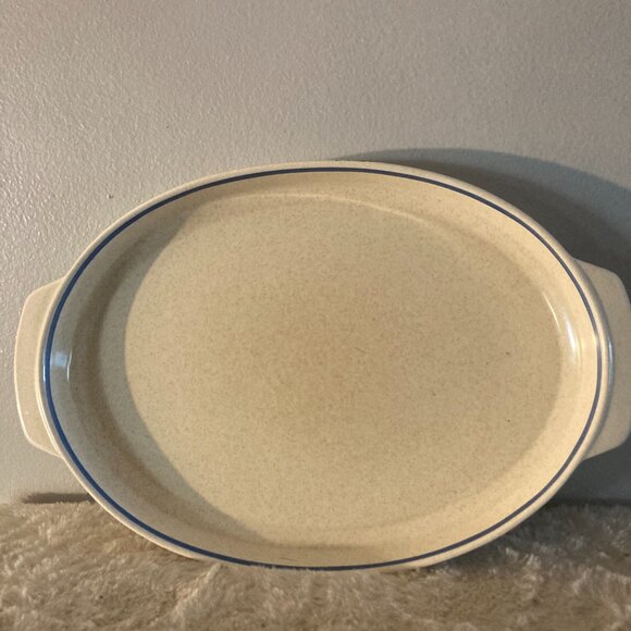 Lenox Temper-Ware "Dewdrops" 15" Oval Roaster - Picture 1 of 4